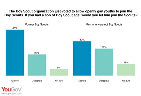Americans Agree With Boy Scout Decisions On Gay Scouts Leaders Yougov