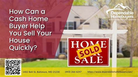 How Can A Cash Home Buyer Help You Sell Your House Quickly Youtube