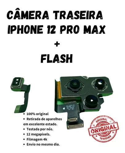 Câmera Traseira iPhone 12 Pro Max Original Retirada Frete grátis