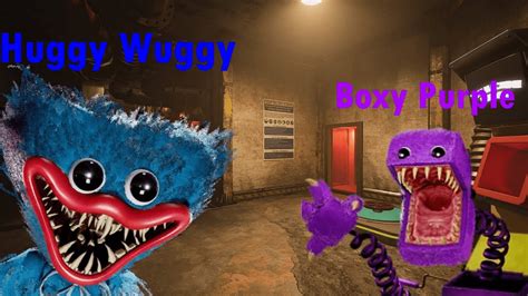 Chased By Boxy Purple And Huggy Wuggy Project Playtime 10 Youtube