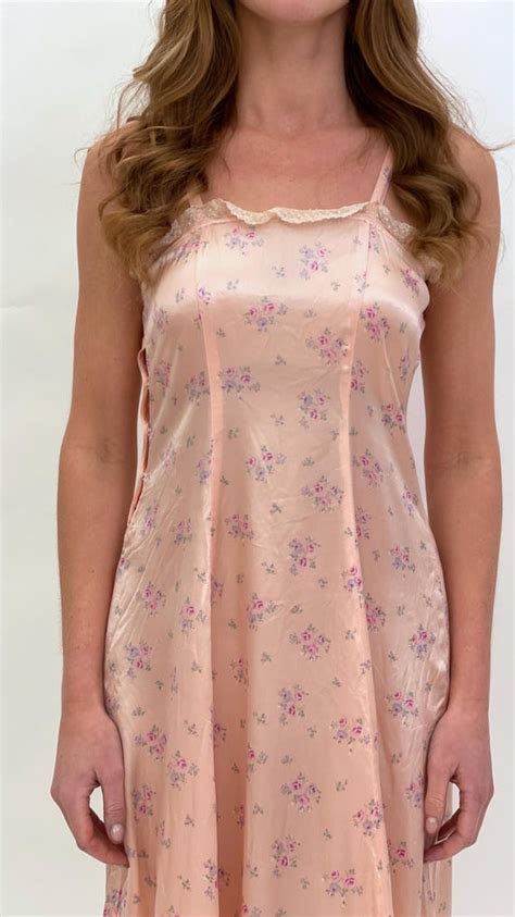 1940s Two Piece Lingerie Set With Slip And Tap Pants Gem