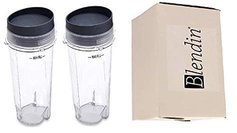 Blendin Replacement 16oz Single Serve Cup With To Go Lid Compatible With Ninja Blenders With 4