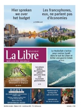 La Libre Belgique N Du Juin T L Charger Sur Ipad