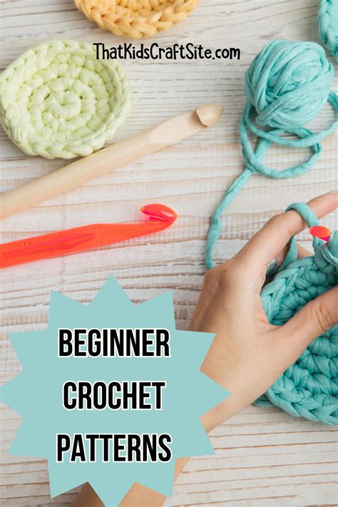 Beginner Crochet Patterns - That Kids' Craft Site