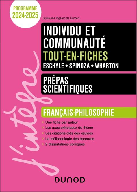 Individu Et Communaut Tout En Fiches Pr Pas Scientifiques Fran Ais