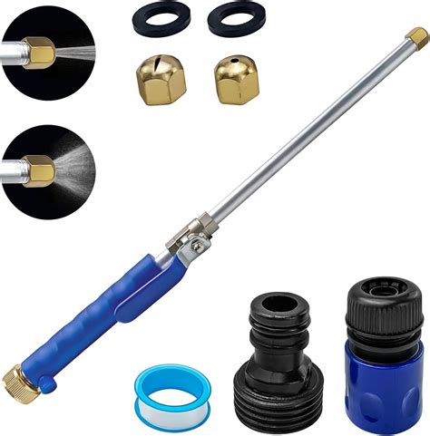 Amazon Upgraded Jet Nozzle Power Washer Wand For Garden Hose Hydro