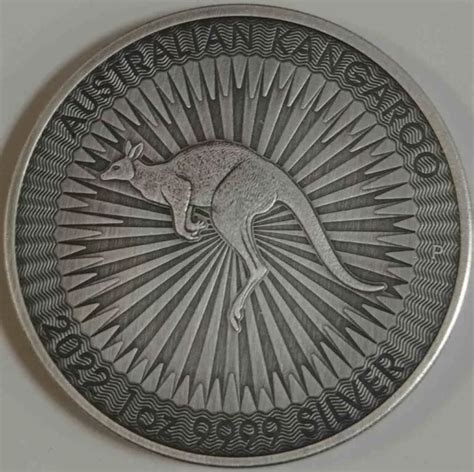 Australijski Kangur 1 Uncja Srebra 2022 Antique Mennica Premium