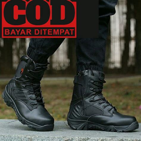 Jual Fr Za Delta Cordura Tactical Hitam Sepatu Boots High Best