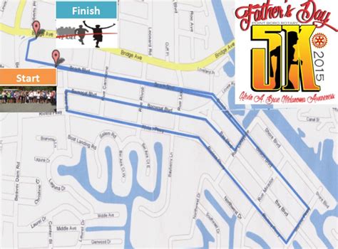 5k Race Course Map Rotary Club Of Point Pleasant Boro