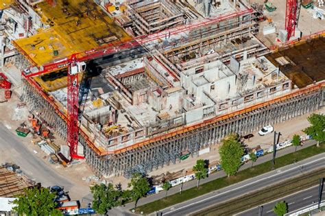 Luftaufnahme Freiburg Im Breisgau Baustelle F R Einen Erweiterungs