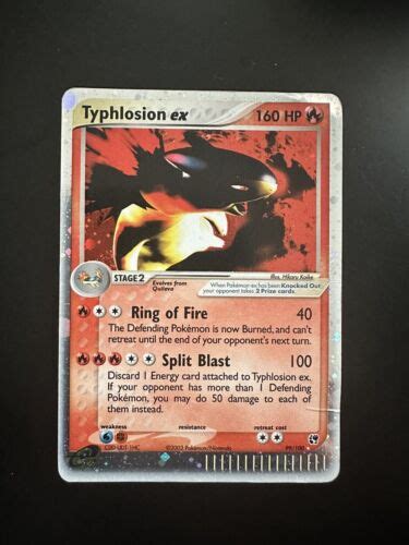 Pokemon Typhlosion Ex Ex Unseen Forces Holofoil Rare Nm Ebay