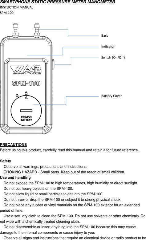 Automatic Airflow Balancing Spm Smartphone Static Pressure Meter