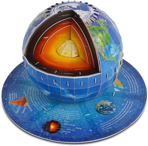 3d Puzzles For Kids Ages 8 10 12 14 Earth Globe Diy