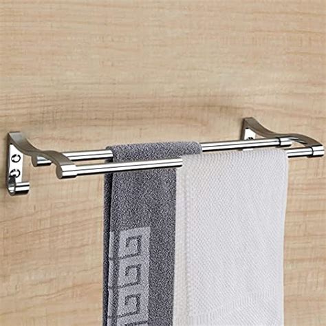 FORTUNE Wall Mounted Stainless Steel Towel Rack Towel Bar Rod Holder