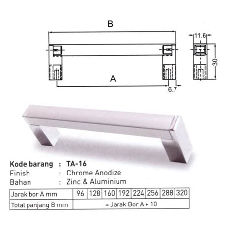 Jual Handle Aluminium Laci Pintu Lemari Drawer Pull Furniture Kitchen