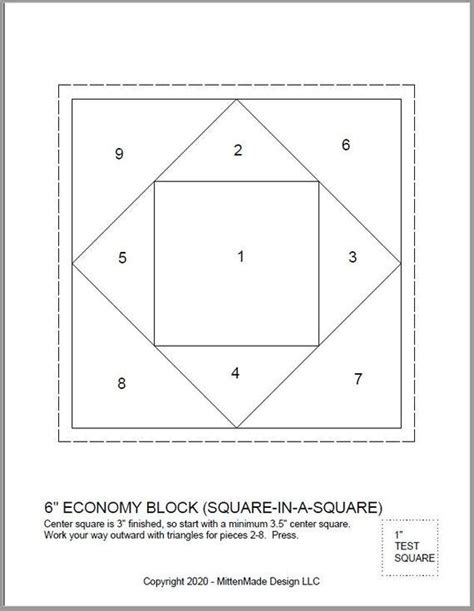 An Image Of A Square With Numbers On It