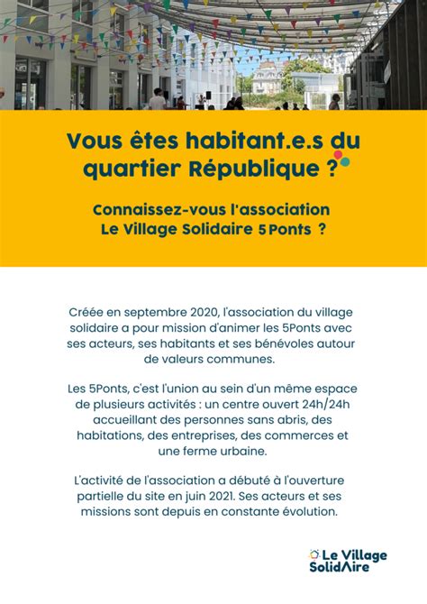 Devenez Adh Rent De L Association Village Solidaire Village