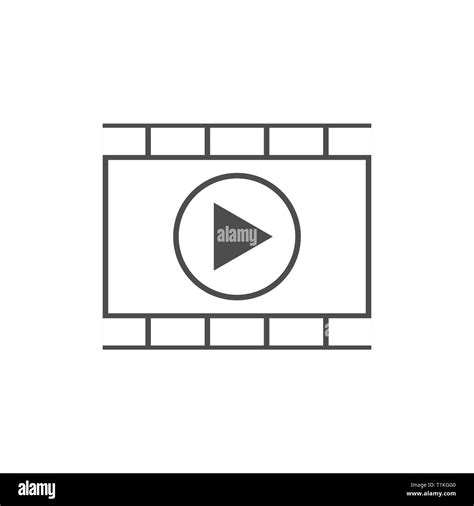 Vector illustration, flat design. Video player icon Stock Vector Image ...