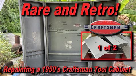 Amazing 1950 S Craftsman Wall Mounted Tool Cabinet Youtube