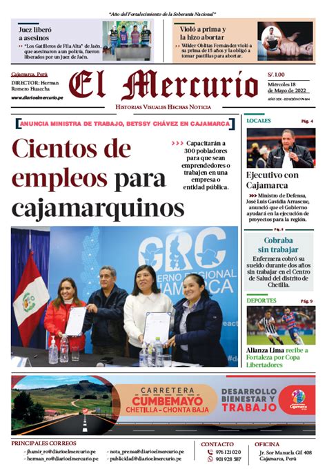 Diario El Mercurio El Portal De Los L Deres De Opini N