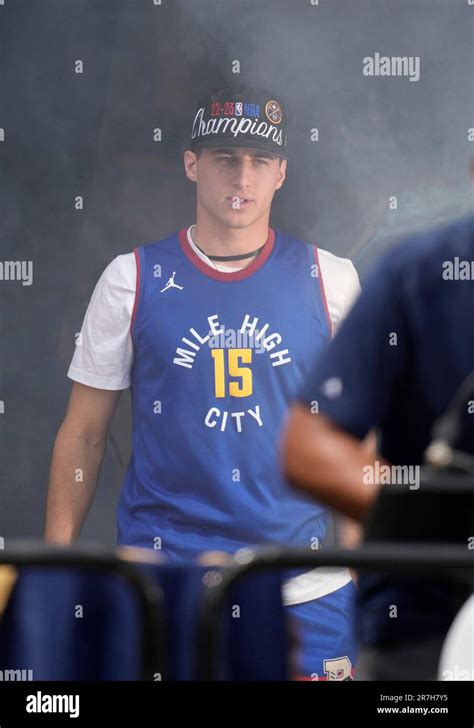 Denver Nuggets Guard Collin Gillespie During A Rally And Parade To