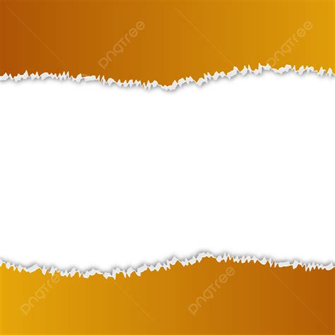 Torn Paper Edge Vector Hd Png Images Torn Paper Edges Ripped Yellow