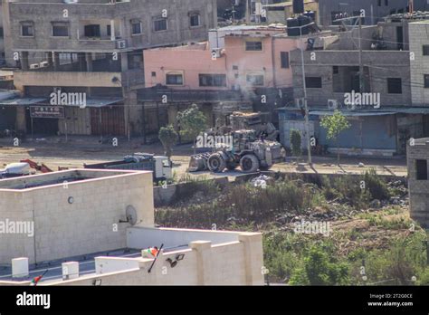 Tulkarm Palestine Th Oct Israeli Armored Military Vehicles