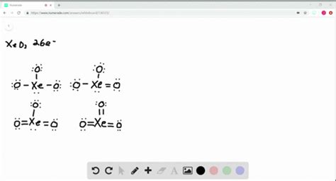 SOLVED:(a) Describe the molecule xenon trioxide, XeO3, using four possible Lewis structures, one ...