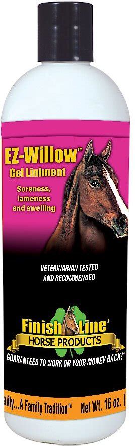 Finish Line Ez Willow Sore Muscle And Joint Pain Relief Horse Liniment