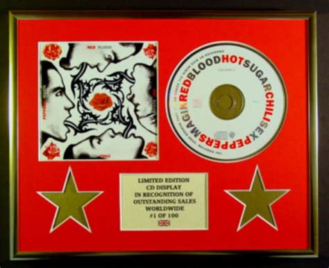 RED HOT CHILI PEPPERS CD DISPLAY LIMITED EDITION COA BLOOD SUGAR SEX MAGIK