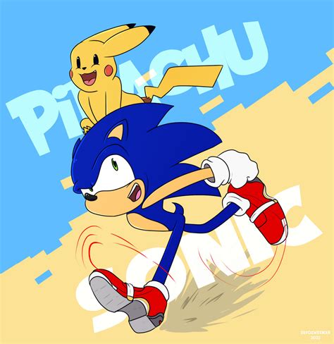 Sonic and Pikachu by DrJoshfox on DeviantArt