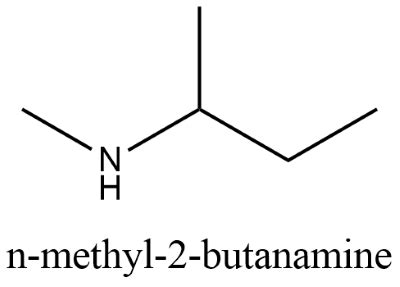 Draw The Condensed Structural Formula Of N Methyl 2 Butanamine