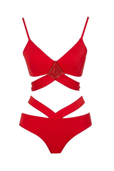 SAILOR moda İşlemeli Tasarım Bikini Takım Slr 429 Fiyatı Yorumları Trendyol