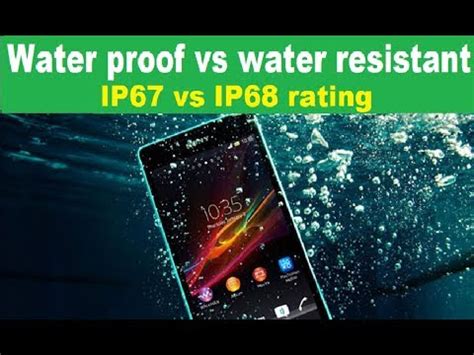 Waterproof Vs Water Resistant Mobile IP Ratings IP67 Vs IP68 YouTube