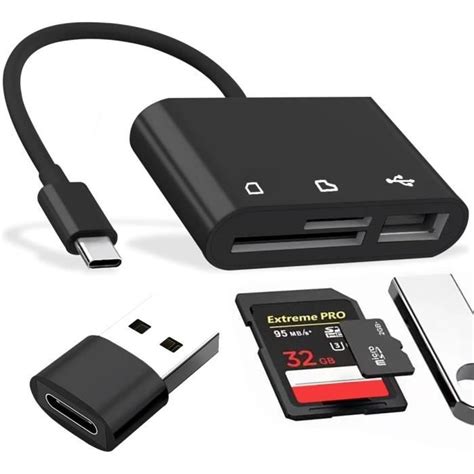 Lecteur Carte Sd Usb C Adaptateur Carte Sd Carte Sd Switch Lecteurs De