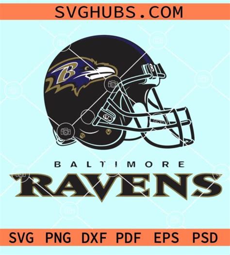 Baltimore ravens helmet svg, Baltimore ravens Football fan svg, Sports ...