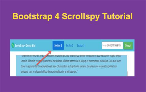 Bootstrap 4 Scrollspy Tutorial WebNots