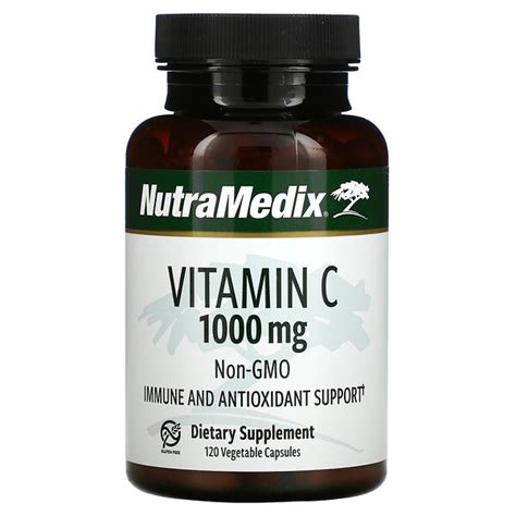 Nutramedix Vitamin C 1 000 Mg 120 Vegetable Capsulessingapore