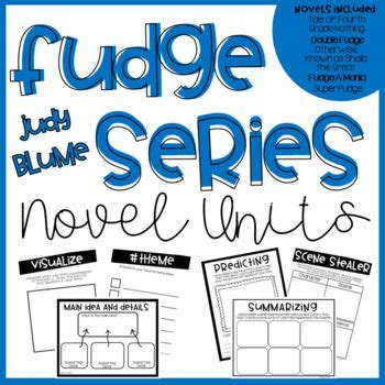 Judy Blume (Fudge Series) Novel Unit Bundle | Novel units, Book study, Text evidence activities