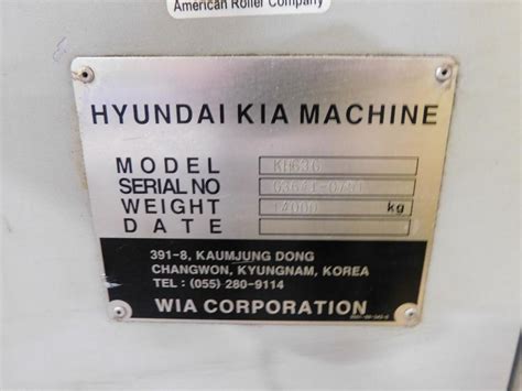 hyundai kia model khg horizontal cnc machining center sn