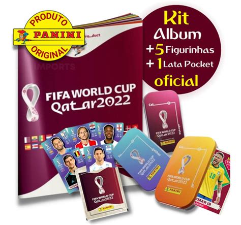 Kit Copa Qatar Album Figurinhas Latinha Original Mercadolivre