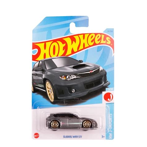 Carro Carrinho Miniatura Subaru WRX STI HW J Imports Hot Wheels Escala Mega Saldão