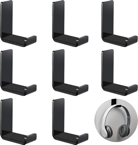 Weewooday 8 Pcs Headphone Hanger Wall Headphone Hook Holder