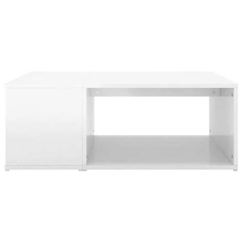 Lisa Boutique Table Basse Blanc Brillant X X Cm Agglom R