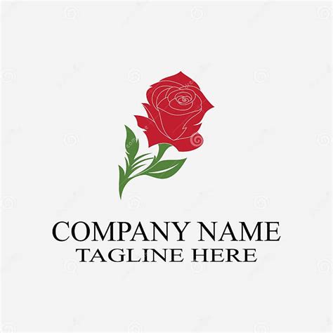 Rose Flower Logo Template Stock Vector Illustration Of Petal 239741757