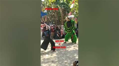 Bopo Dafit Vs Barong Devils Shorts Barongan Barongdevil Bopo