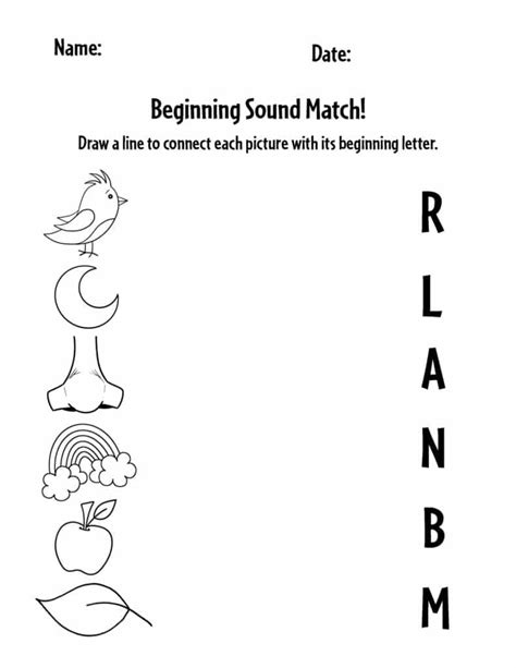 N Initial Sound Worksheets