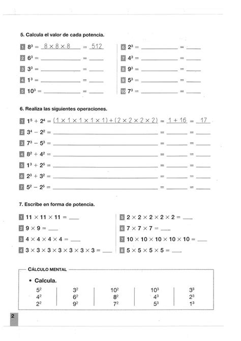 Pin En Potencias Matematicas