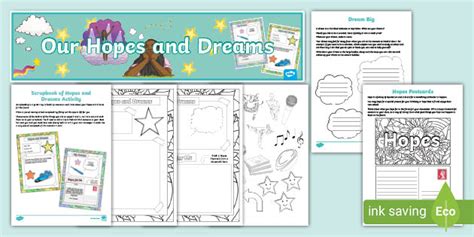 My Hopes And Dreams Aspirations Activity Pack Y6 Leavers