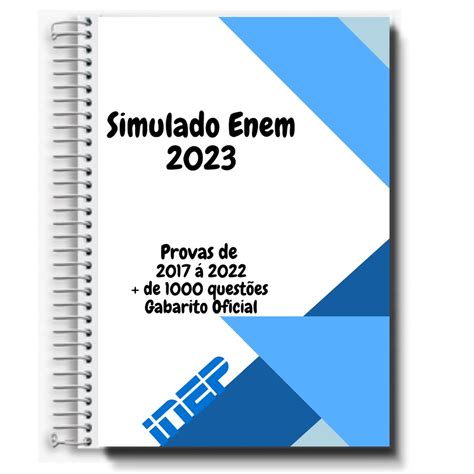 Enem Provas Anteriores Apostila A Gabarito Shopee Brasil